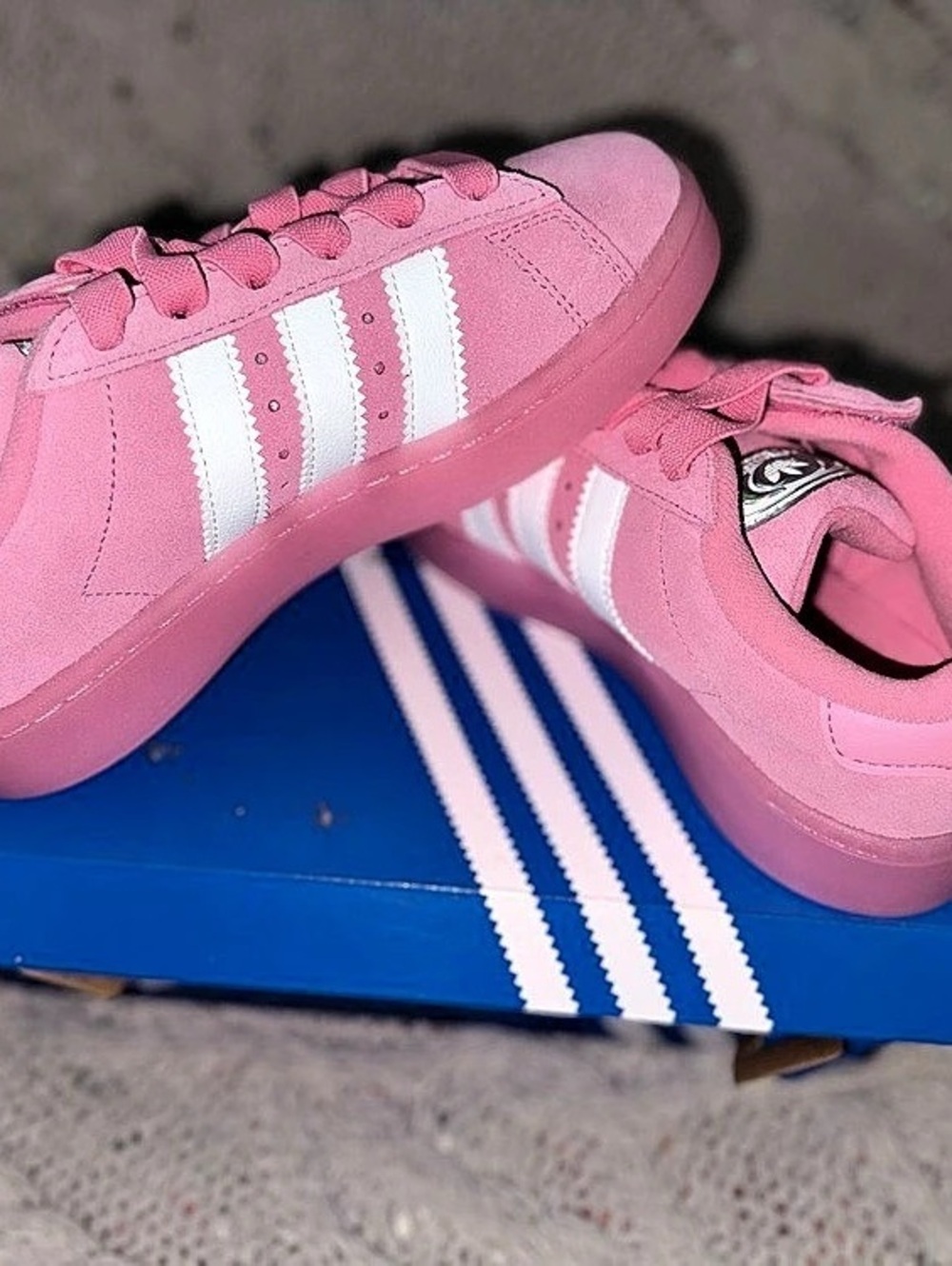 adidas Gazelle Girls Pink & White Sneakers US 3